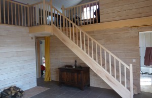 Création escalier en bois massif 